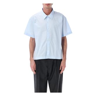 Mfpen Short Sleeve Shirts, male, Blue, Size: XL Holiday Shirt