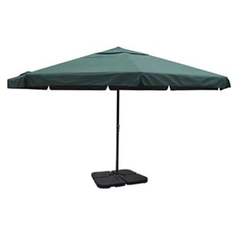 vidaXL Sombrilla De Jard&iacute;n Con Base Port&aacute;til Aluminio Verde Vidaxl