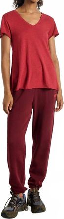 American Vintage Womens Izubird Joggers In Vintage Cherry