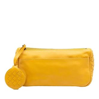 Bottega Veneta Pre-owned Clutches, female, Yellow, Size: ONE SIZE Pre-owned Vintage Clutch