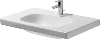 Duravit Duravit D-code Med Mueble Lavabo Sin Rebosadero Con Plataforma Para Grifer&iacute;a 850x480mm 1 Orificio Para Grifer&iacute;a Blanco