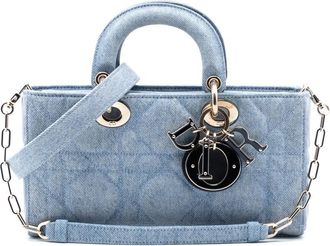 Dior Pre-owned Dior Medium Denim Macrocannage Lady D Joy 01-RU-0214