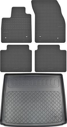OEM Juego De Alfombrillas De Goma Para Coche Y Maletero Para Ford Focus Iv Kombi A Partir De Septiembre De 2018