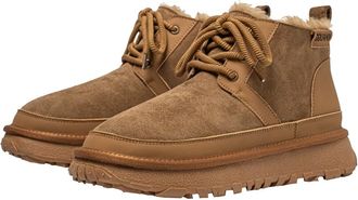 Generic Winter cotton snow boots for couples with thick soles increased height and plush thick anti freezing snow boots (Yellow,4.5)