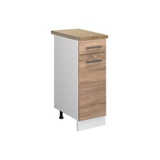 Vicco Mueble Bajo De Cocina R-line, Sonoma, 30 Cm, Et Roble