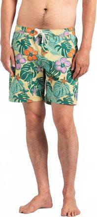 Banks Journal Lei Day Elastic Boardshort In Light Lemon