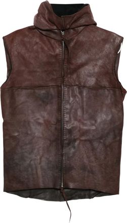 Ma+ Felpa smanicata con cappuccio - Marrone