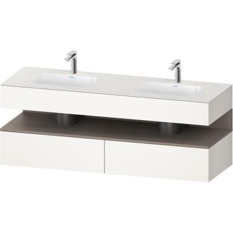 Duravit Qatego Lavabo Encastrado Con Base De Lavabo Consola, - Duravit
