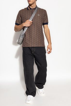 Lacoste Monogram Polo, Mens, Brown