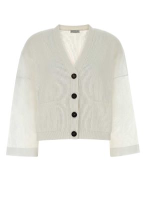 Brunello Cucinelli Brunello Cucinelli White Cotton Cardigan
