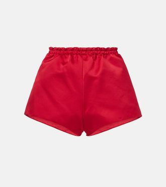Giambattista Valli High-rise satin shorts