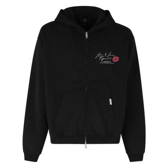 Represent Zip-throughs, male, Black, Size: L Love and Kisses Zip Through Hoodie