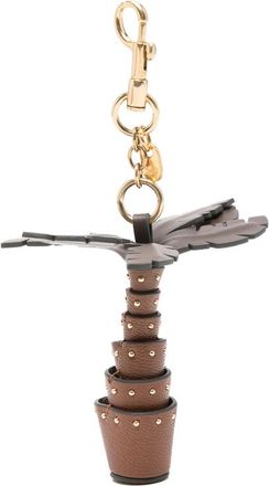 Anya Hindmarch Palm Tree Stud-embellished Keyring