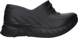 Givenchy Schoenen, Dames, Zwart, 38 EU, Katoen, Logo Katoenen Slipper Chic Stijl