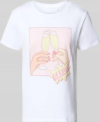 Guess T-Shirt aus reiner Baumwolle Modell CLINK EASY TEE in Weiss, Gr&ouml;&szlig;e XL