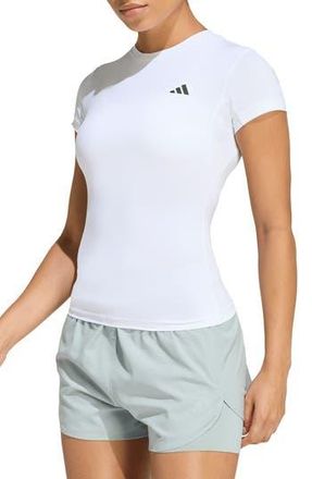 adidas Power Essentials Workout Contour T-Shirt in White at Nordstrom Rack, Size X-Large