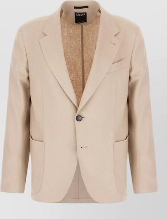 Ermenegildo Zegna stretch wool blend single breasted blazer