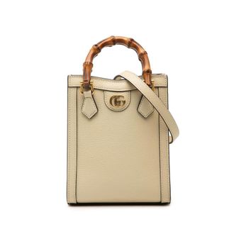 Gucci Pre-owned Gucci Mini Calfskin Bamboo Diana Satchel Ladies NB64GB6Y0CNLALU5