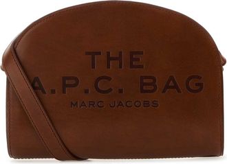 A.P.C. Brown Leather A.P.C. X Marc Jacobs Demi Lune Crossbody Bag