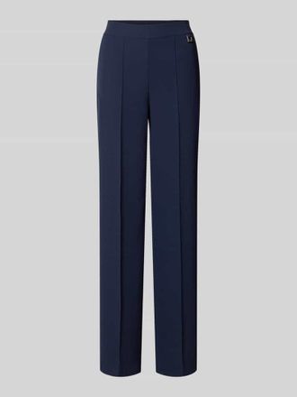 Joop Straight Fit Stoffhose mit Logo-Detail Modell Paulien in Dunkelblau, Gr&ouml;&szlig;e 34