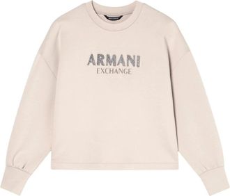 A|X Armani Exchange Donna, Felpe, Beige, S, new