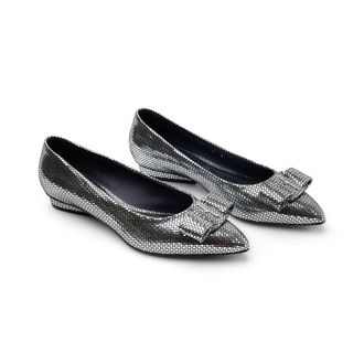 Ferragamo Ballet Flat - Silver