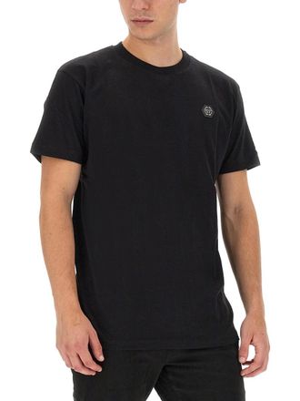 Philipp Plein Logo Print T-Shirt - Black