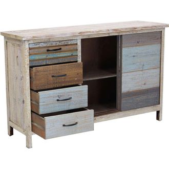 Milani Home Milani Home - colorwood - credenza quattro cassetti in legno colorato