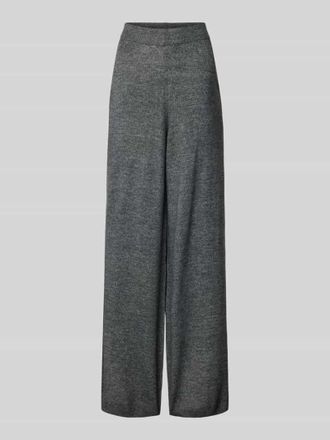 Karo Kauer Wide Leg Stoffhose mit Eingrifftaschen in Anthrazit, Gr&ouml;&szlig;e L