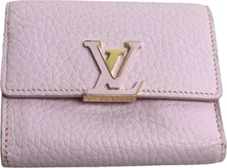 Louis Vuitton Pink Leather Wallet (Tri-Fold) (Pre-Owned)