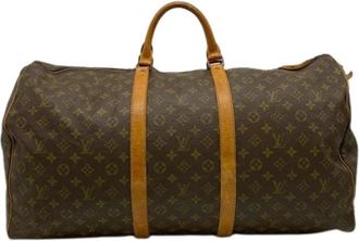 Louis Vuitton Pre-owned Weekend Bags, male, Brown, Size: ONE SIZE Pre-owned Boston Bag