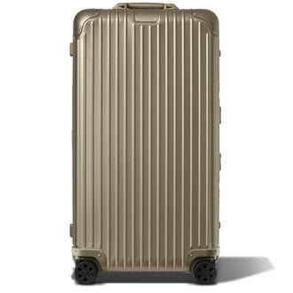 Rimowa Original Trunk Plus Suitcase in Titanium - Aluminium - 31.5x17.3x14.4