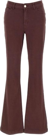 Elena Miro Flared Jeans - Dames - Flared Jeans - Rood - S - Denim - Jeans