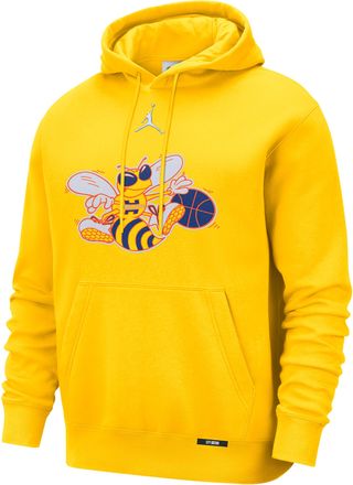 Nike Charlotte Hornets City Edition Nike Mens Club Hoodie in Yellow | HQ5515-728