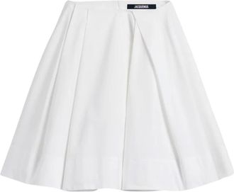 Jacquemus Short Skirts, female, White, Size: M White Salon Skirt