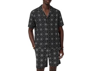 John Varvatos Dan Shirt W792S25 Mens Clothing Black : LG, Modal