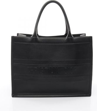 Dior Black Leather Handbag Tote Bag (Pre-Owned)