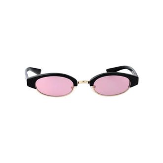 Alexander McQueen Am0534S Zonnebril - unisex - Accessoires - Zwart - Maat: 48 MM