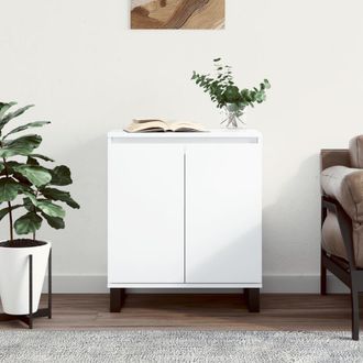 vidaXL Aparador De Madera Contrachapada Blanco 60x35x70 Cm Vidaxl