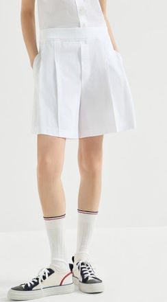Brunello Cucinelli Piqu&eacute; shorts in White at Nordstrom, Size 36 It