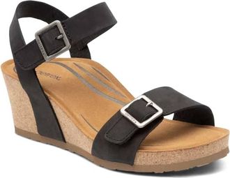 Aetrex Womens Lexa Wedge In Black