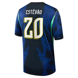 Nike Jordan Est&ecirc;v&atilde;o Brazil National Team 2026 Stadium Away Jordan Mens Dri-FIT Soccer Jersey in Blue | NN203940202-CBF