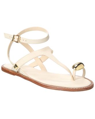Schutz Schutz Elysa Leather Flat Sandal