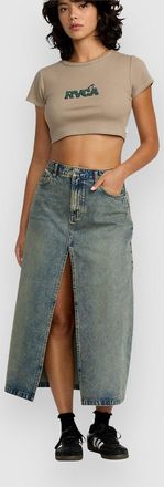 Rvca Midi Denim Rock blau