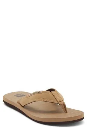 Quiksilver Carving Flip Flop in Tan at Nordstrom Rack, Size 13