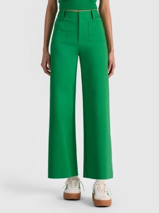 Alice & Olivia Zoe Ankle Trouser In Green