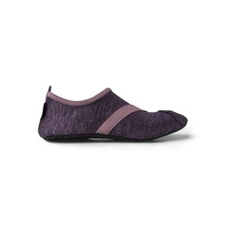 Fitkicks FitKicks Original Womens Foldable Active Lifestyle Minimalist Footwear Barefoot Yoga Sporty Water Shoes, Heathered, Heathered Lavender, Large