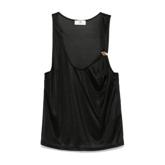 Elisabetta Franchi Donna, Top, Nero, L, new