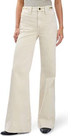 Rag & Bone Skylar High Waist Flare Trouser Jeans in Sandstone at Nordstrom Rack, Size 23