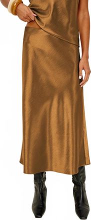 Rails Anya Midi Skirt In Ginger